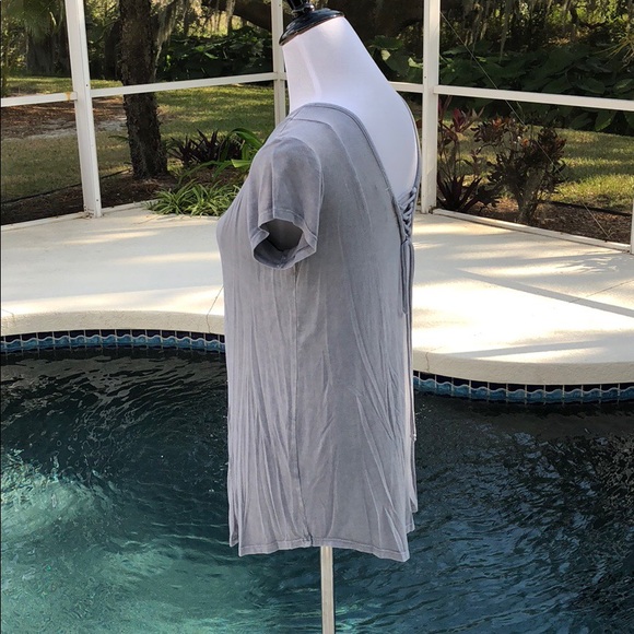 💟 LAST ONE SMALL Light Grey Mineral Washed Top. - Picture 7 of 7
